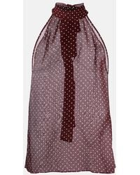 Nili Lotan - Top Alla De Seda Con Lunares - Lyst