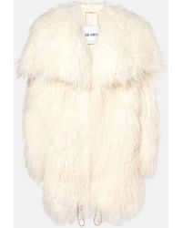 The Attico - Shearling Coat - Lyst