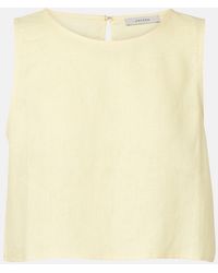 Asceno - Kobe Linen Top - Lyst