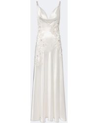 La Fuori - Embellished Embroidered Silk Gown - Lyst