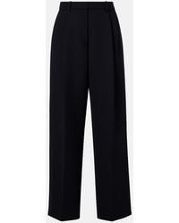 KHAITE - August High-Rise Wide-Leg Pants - Lyst