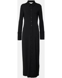 Sportmax - Hemdblusenkleid Aus Crepe - Lyst