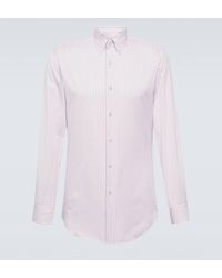 Brioni - Striped Cotton Shirt - Lyst