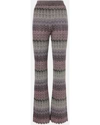 Missoni - Zigzag High-Rise Flared Pants - Lyst