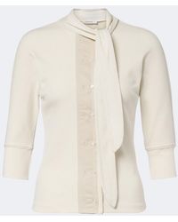 Lemaire - Ribbed-Knit Cotton And Linen Top - Lyst