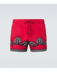 Dolce & Gabbana - Short Swim Trunks With Bandanna - Lyst
