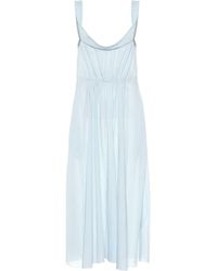 Brock Collection - Davi Gingham Cotton Midi Dress - Lyst
