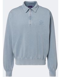 Ralph Lauren - Cotton And Cashmere Fleece Polo Sweatshirt - Lyst