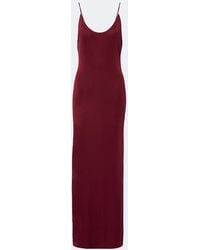 Saint Laurent - Jersey Maxi Dress - Lyst