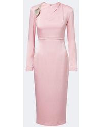 Rachel Gilbert - Oryx Embellished Crepe Satin Cocktail Dress - Lyst