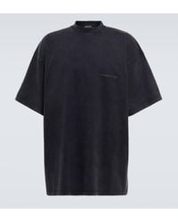Balenciaga - T-shirt en coton melange - Lyst
