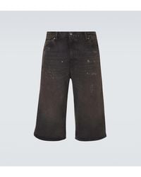 Our Legacy - Capri Cut Distressed Shorts - Lyst
