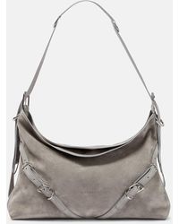 Givenchy - Voyou Medium Suede Shoulder Bag - Lyst