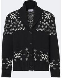 Thom Browne - Fair Isle Intarsia Cashmere Cardigan - Lyst