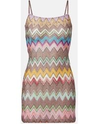 Missoni - Zigzag Lame Minidress - Lyst