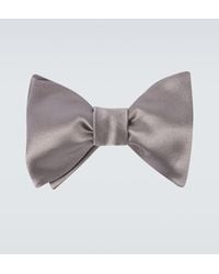 Brunello Cucinelli - Cotton And Silk Satin Bow Tie - Lyst