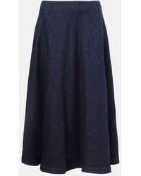 Altuzarra - Varda Denim Midi Skirt - Lyst