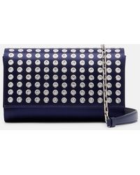Christian Louboutin - Paloma Small Satin Crepe Clutch - Lyst