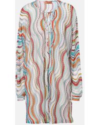 Missoni - Printed Lame Beach Cover-Up - Lyst