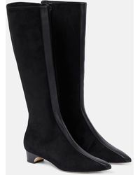 Manolo Blahnik - Gandulapla Suede Knee-High Boots - Lyst