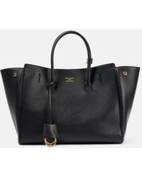 Balenciaga - Hamptons Small Leather Tote Bag - Lyst