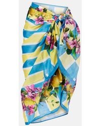 Dolce & Gabbana - Floral Cotton Cover-Up - Lyst