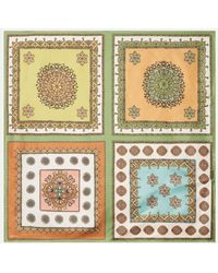 ALÉMAIS - Contina Tiles Silk Scarf - Lyst