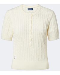 Polo Ralph Lauren - Cable-Knit Cotton Sweater - Lyst