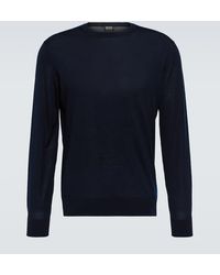 Zegna - Pullover in lana a coste - Lyst