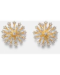 Sydney Evan - Burst Large 14Kt Earrings With Diamonds - Lyst