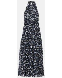 Veronica Beard - Brock Halterneck Silk Midi Dress - Lyst