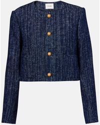 FRAME - Jacke Aus Baumwoll-Tweed - Lyst