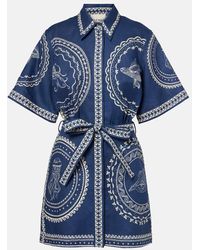 ALÉMAIS - Oceane Linen Minidress - Lyst