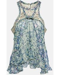 Isabel Marant - Onyle Printed Silk Chiffon Top - Lyst