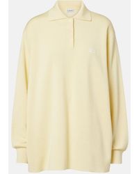 Loewe - Double L Cashmere And Silk-Blend Polo Sweater - Lyst