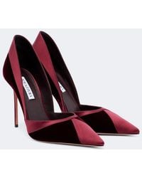 Aquazzura - Shadow Velvet And Satin Pumps - Lyst
