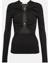 Christopher Esber - Top in jersey con cut-out - Lyst