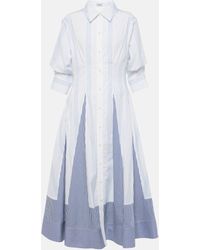 Jonathan Simkhai - Striped Cotton Shirt Dress - Lyst