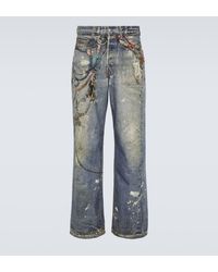 Acne Studios - 1981m Printed Low-rise Wide-leg Jeans - Lyst