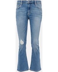 AG Jeans - Jodi Mid-rise Cropped Flared Jeans - Lyst