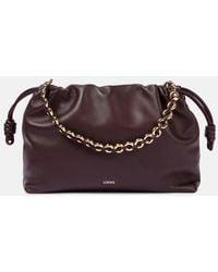 Loewe - Flamenco Large Leather Clutch - Lyst