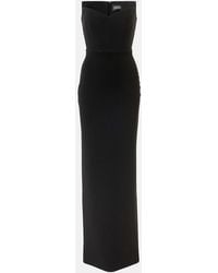 Solace London - Malla Crepe Corset Maxi Dress - Lyst