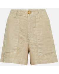 Velvet - Fallon Linen Shorts - Lyst