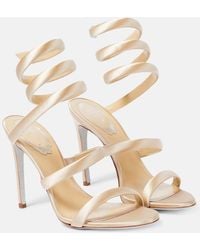 Rene Caovilla - Cleo Satin Sandals - Lyst