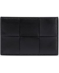 Bottega Veneta - Intreccio Leather Card Holder - Lyst