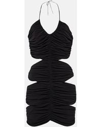 Monot - Halterneck Cutout Minidress - Lyst