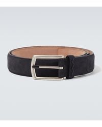 ZEGNA - Triple Stitch Leather Belt - Lyst