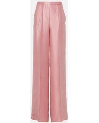 Dorothee Schumacher - Slouchy Elegance Satin Wide-Leg Pants - Lyst