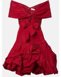 Magda Butrym - Off-Shoulder Cotton-Blend Taffeta Minidress - Lyst