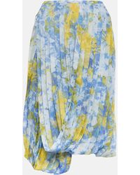 Dries Van Noten - Floral-printed Chiffon Midi Skirt - Lyst